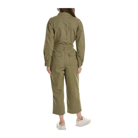 OAT NEW YORK Twill Jumpsuit Olive/Vintage Army Green Size XS - Picture 2 of 5